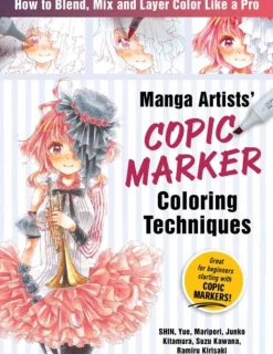 Junko Kitamura Tegnebøker|Tegne & Male^Manga Artists' Copic Marker Coloring Techniques: How to Blend, Mix and Layer Color Like a Pro