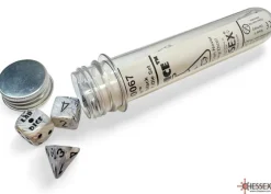 Chessex Sett^Marble Poly Calcite /Blue (8)