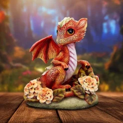 Samleobjekter^Marigold Flower Dragon Ornament 11 cm