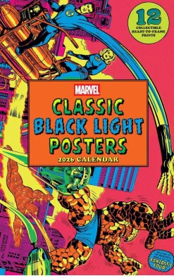 Marvel Entertainment Kalendere^Marvel Classic Black Light 2026 Poster Cal