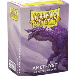Matte Amethyst Standard Size Dragon Shield Sleeves (100)* Kortlommer