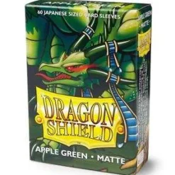 Kortlommer^Matte Apple Green Japanese Size Dragon Shield Sleeves (60)
