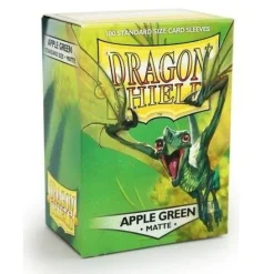 Kortlommer^Matte Apple Green Standard Size Dragon Shield Sleeves (100)