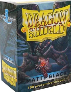 Matte Black Standard Size Dragon Shield Sleeves (100)* Kortlommer