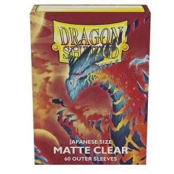 Kortlommer^Matte Clear Outer Sleeves Japanese Size (60) Kortlommer, Dragon Shield