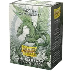 Kortlommer^Matte Dual Art Gaial Standard Size Dragon Shield Sleeves (100)