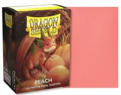 Matte Dual Peach Dragon Shield Sleeves (100)* Kortlommer