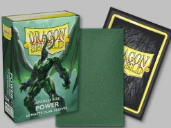Kortlommer^Matte Dual Power Japanese Size Dragon Shield Sleeves (60) Kortlommer, Dragon Shield