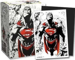 Matte Dual Superman Core Red /White Standard Size (100) Kortlommer, Dragon Shield* Kortlommer