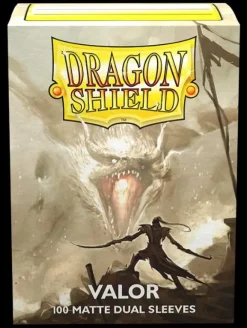 Matte Dual Valor Standard Size (100) Kortlommer, Dragon Shield* Kortlommer