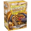 Matte Gold Standard Size Dragon Shield Sleeves (100)* Kortlommer