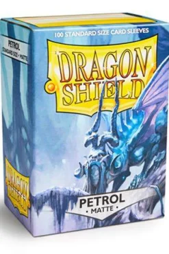 Kortlommer^Matte Petrol Standard Size Dragon Shield Sleeves (100)