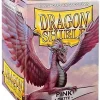 Kortlommer^Matte Pink Standard Size Dragon Shield Sleeves (100)