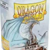 Matte Silver Standard Size Dragon Shield Sleeves (100)* Kortlommer