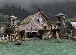 Battle Systems Kart & Battlemaps|Terreng & Tilbehør^Mead Hall , Fantasy Terrain