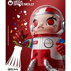 Pop Mart Samleobjekter^Mega Space Molly 400% Team Coca-Cola Figure