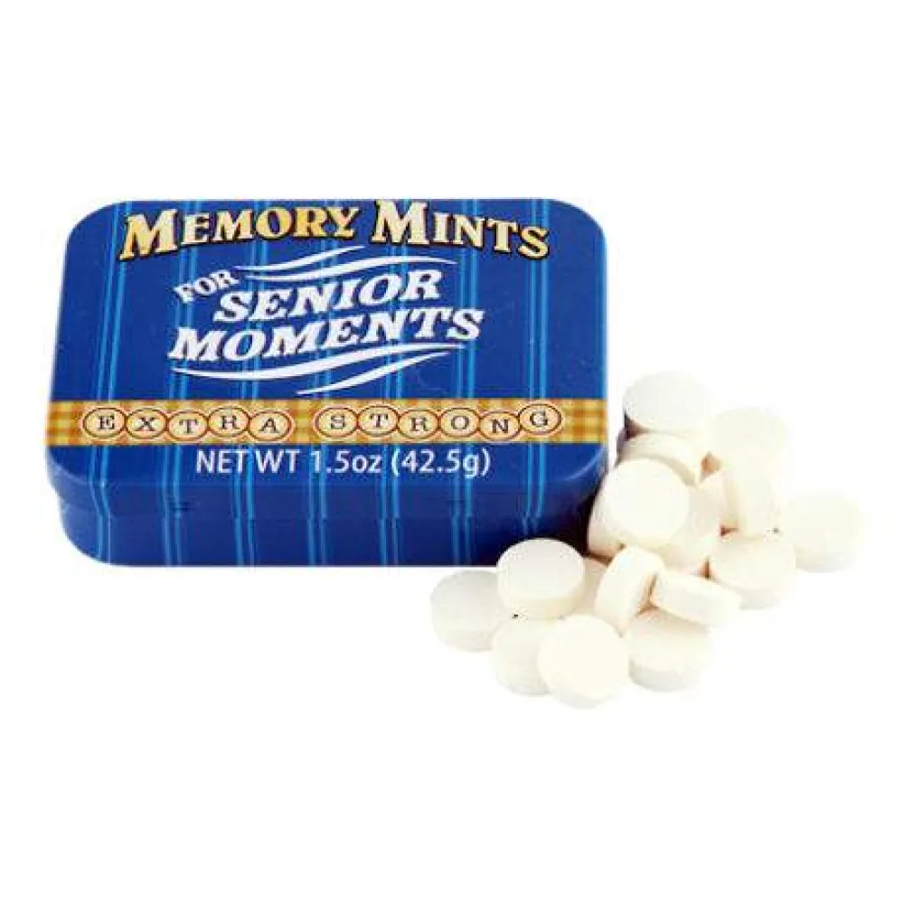 Godteri^Memory Mints for Senior Moments