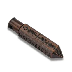 Udixi Dice Metal Keychain Bullet with tiny Metal Poly Dice Set Copper (7)* Tilbehør