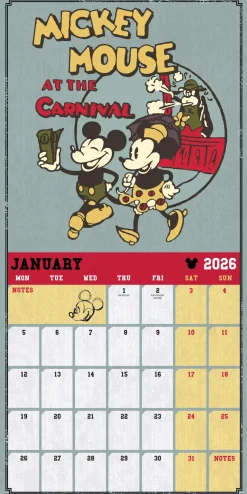 Mickey Classic 2026 Square Calendar* Kalendere