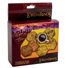 Servisesett^Middle Earth Hex Map Coasters