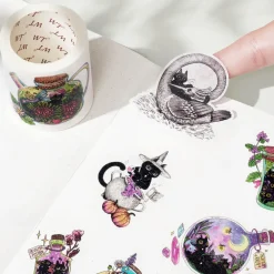 Tilbehør^Midnight Mischief Washi Tape Sticker Set