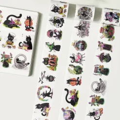 Tilbehør^Midnight Mischief Washi Tape Sticker Set