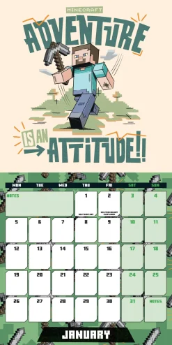 Minecraft 2026 Square Calendar* Kalendere