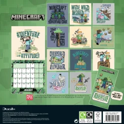 Minecraft 2026 Square Calendar* Kalendere
