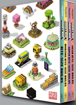 Mojang AB Samlebokser^Minecraft: Bite-Size Builds Collection 4-Book Boxed Set: Minecraft: Bite Size-Builds, Minecraft: Amazing Bite-Size Builds, Minecraft: Super Bite-Size Builds, Minecraft: Mega Bite-Size Builds