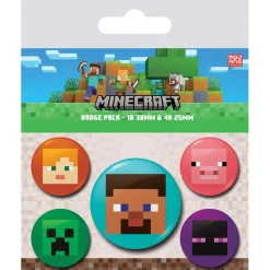 Minecraft Faces Badge Pack* Buttons