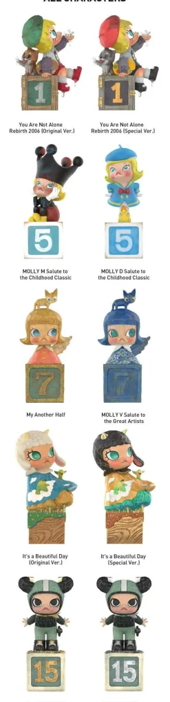 Pop Mart Molly Anniversary Statues Classical Retro 2 Series Blind Box* Mystery Box