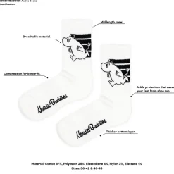 Moomin, Mummitrollet Sokker & Fottøy^Moomintroll Active Crew Men's Socks (40-45)