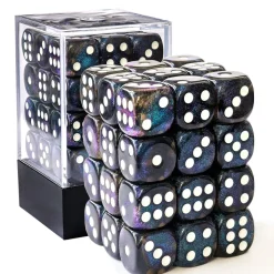 BesCon Industrial Co. Moonstone 12mm D6 Black, Blue /White (36)* Sett