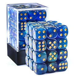 BesCon Industrial Co. Moonstone 12mm D6 Blue, Green /Gold (36)* Sett