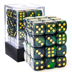 BesCon Industrial Co. Moonstone 12mm D6 Green /Gold (36)* Sett