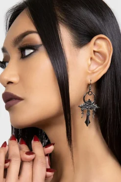 Haunted Lifestyle Smykker|Smykker^Mourning Ankh Earrings