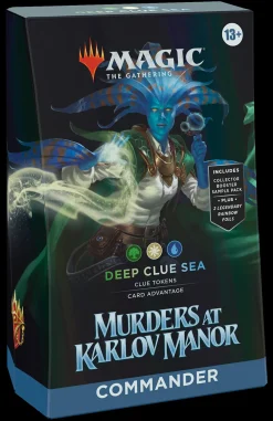Murders at Karlov Manor Magic the Gathering Murders at Karlov Manor Deep Clue Sea Commander Deck* Commander Deck