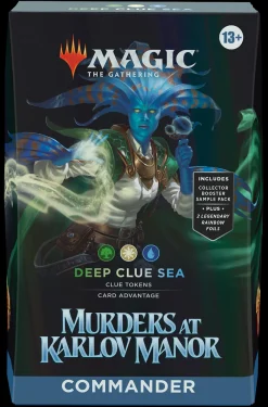 Murders at Karlov Manor Magic the Gathering Murders at Karlov Manor Deep Clue Sea Commander Deck* Commander Deck