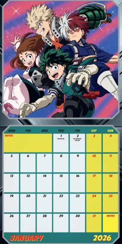 MY HERO ACADEMIA 2026 SQUARE CALENDAR* Kalendere