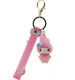 My Melody Raincoat Series Keychain with Hand Strap* Nøkkelringer