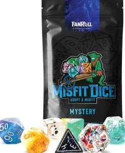 Metallic Dice Games Mystery Misfit Resin Poly Dice Set (7)* Sett