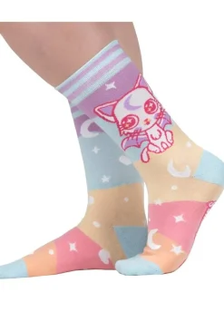 Footclothes Sokker & Fottøy^Mystic Kitty Ankle Socks (36-46)