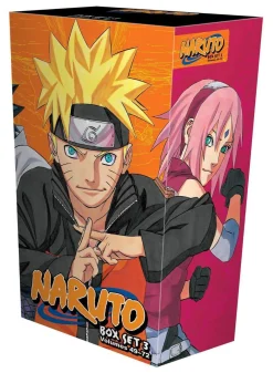 Masashi Kishimoto Naruto Box Set 3s 49-72 with Premium 3* Samlebokser
