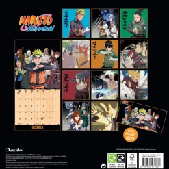 Kalendere^Naruto Shippuden 2026 Square Calendar