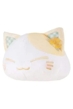Bamser Og Kosedyr^Nemuneko Cat Flower Pattern Ear Yellow Plush Figure 30 cm
