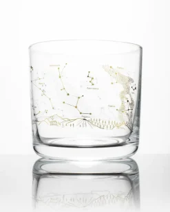 Science Homeware Night Sky Star Chart Whiskey Glass* Glass