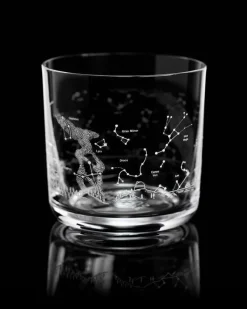 Science Homeware Night Sky Star Chart Whiskey Glass* Glass