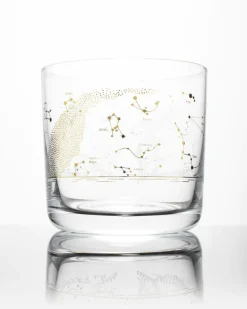 Science Homeware Night Sky Star Chart Whiskey Glass* Glass