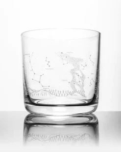 Science Homeware Night Sky Star Chart Whiskey Glass* Glass