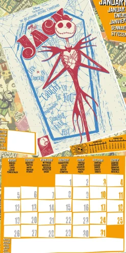 Kalendere^Nightmare Before Christmas 2026 Square Calendar